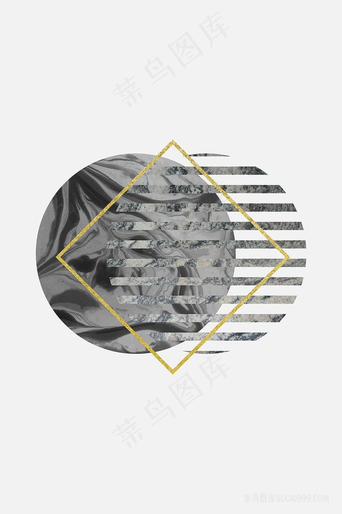 圆时尚艺术装饰画