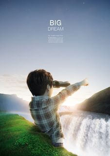 儿童梦想天空背景