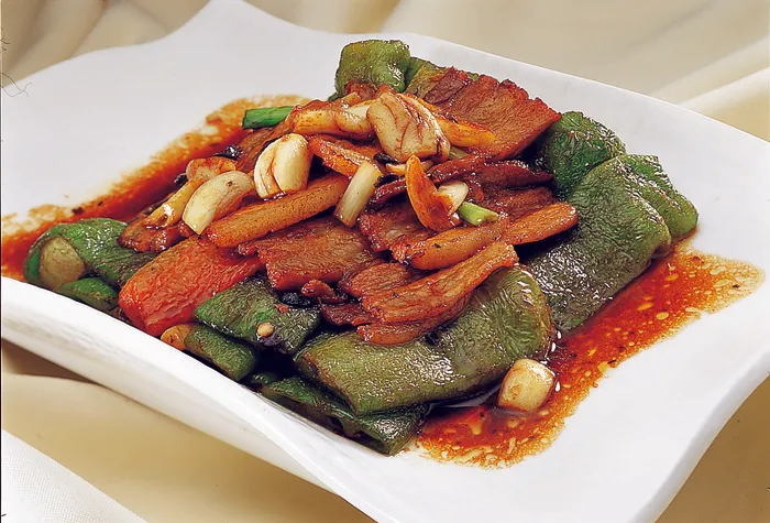 CXC05604咸肉爆虎皮尖椒26元份