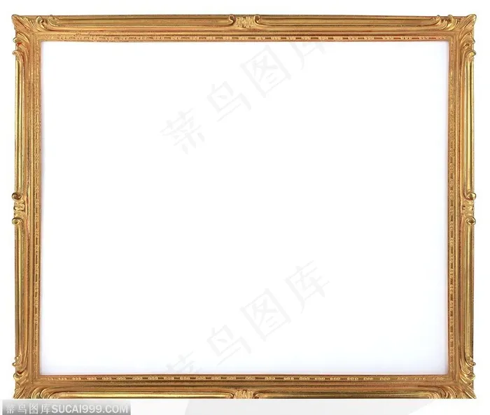 相框边框-简洁的金色边框