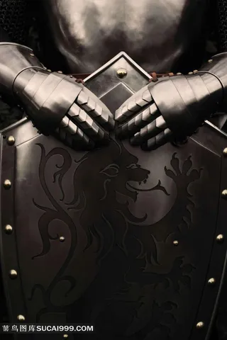 武士盔甲与盾牌