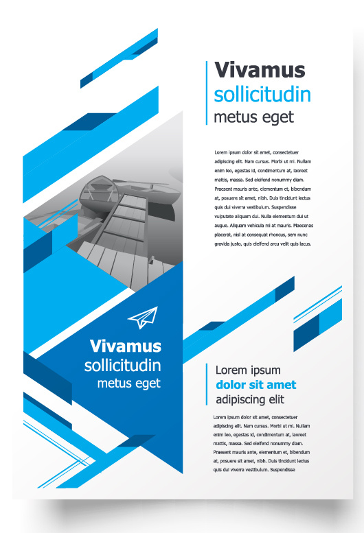 包装宣传册设计模板传单页抽象商务宣传册A4模板创意封面趋势宣传