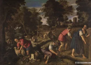 菲阿明戈，保罗，收割油画风景画