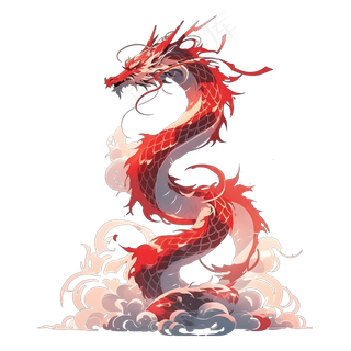 2024年手绘龙腾图案