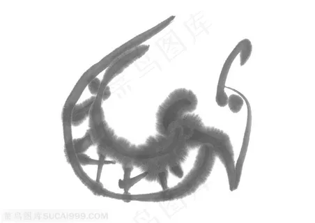 水墨龙的造型-水墨龙纹的抽象形态