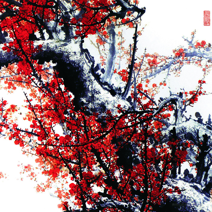 水墨梅花高清装饰画