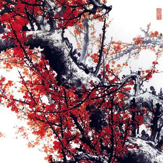 水墨梅花高清装饰画