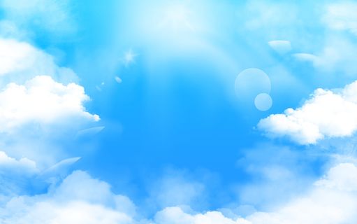 蓝色夏天夏日立夏夏季天空插画 蓝色夏天夏日立夏夏季天空插画