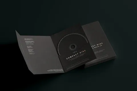 高端暗黑文具类文创VI样机模板