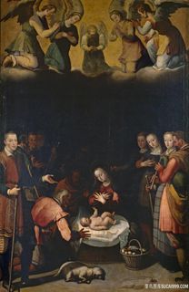 母子人物油画装饰画挂画