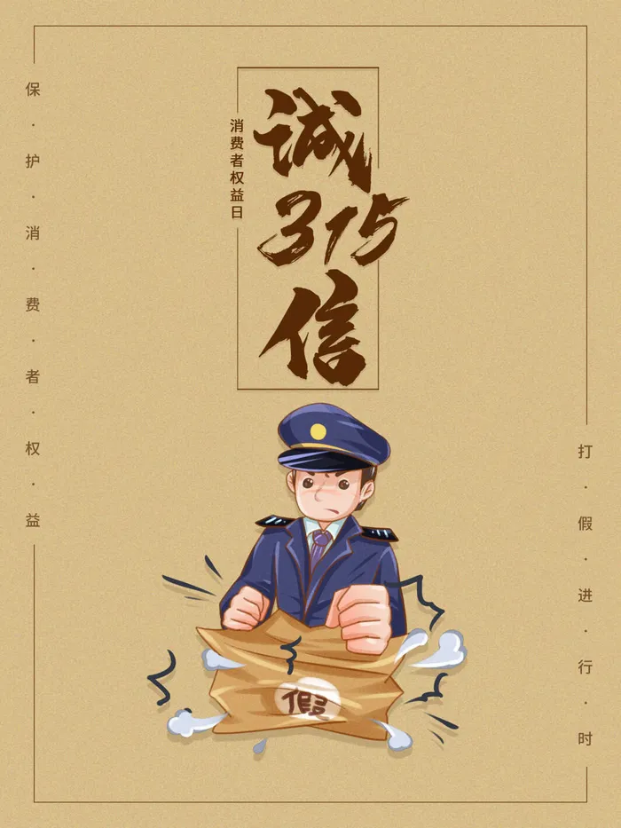 315打假宣传海报源文件psd模版下载