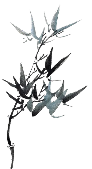 竹子水墨画中国风国画墨水书法竹子画