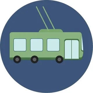 无轨电车 PNG免抠