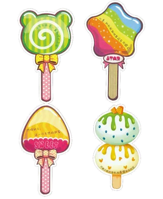 卡通彩色棒棒糖