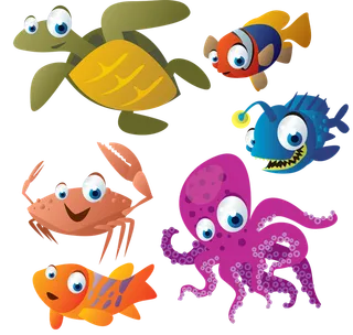 海洋生物卡通