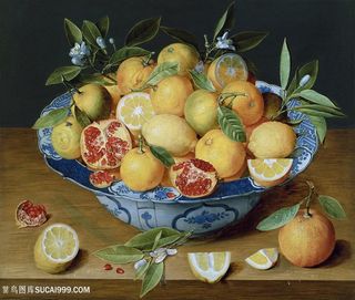 静物水果橙油画装饰画