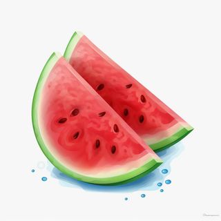 西瓜冰爽元素
