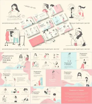 暖暖小日子小清新通用ppt模板预览图