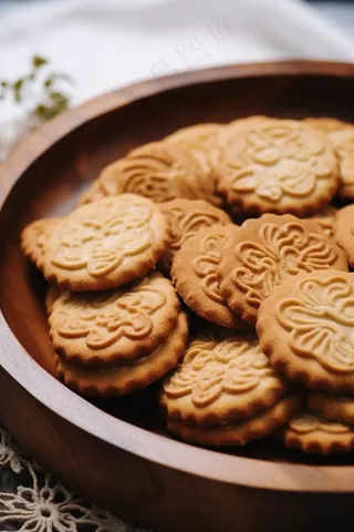 下午茶饼干曲奇甜点摄影图