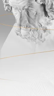 中世纪雕塑简约微商招募系列海报