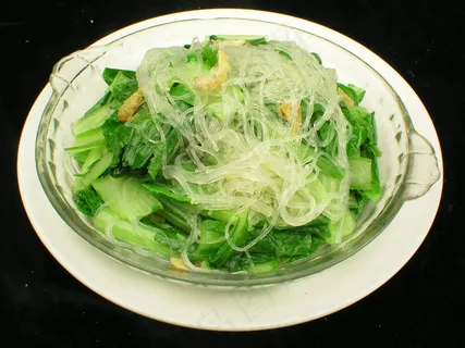 海米粉丝小白菜  海米粉丝小白菜