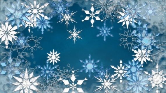 雪花图形简约背景图