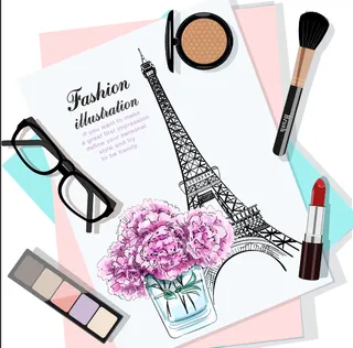 设计广告化妆品素材