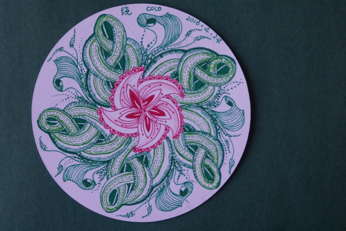 花纹背景圆形图片