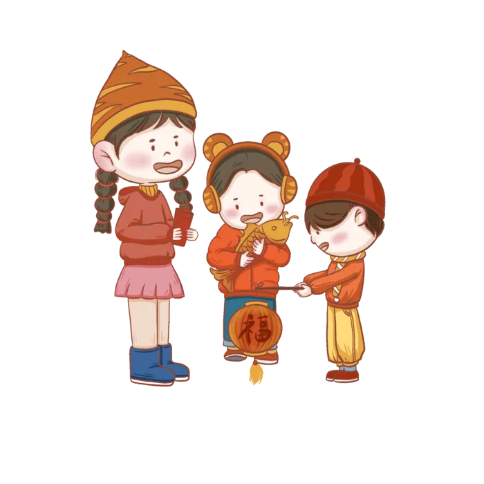虎年新年春节过年场景拜年