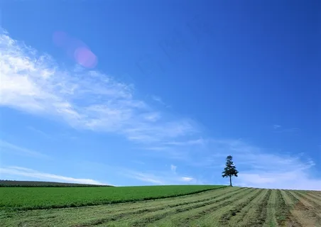 白云蓝天干净摄影图片