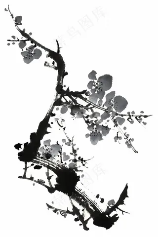 水墨梅花图片素材