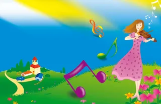 梦魇春天开花背景