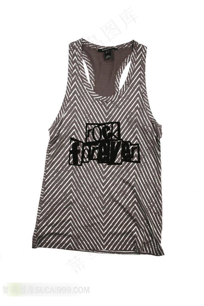 格子花纹背心素材
