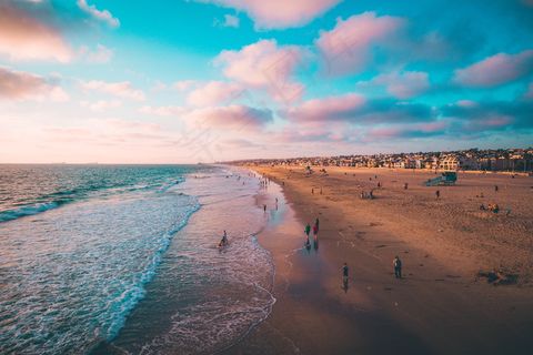 非主流夏日黄昏海滩图片 非主流夏日黄昏海滩图片