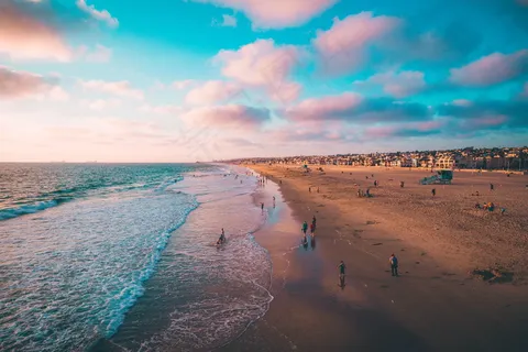 非主流夏日黄昏海滩图片 非主流夏日黄昏海滩图片