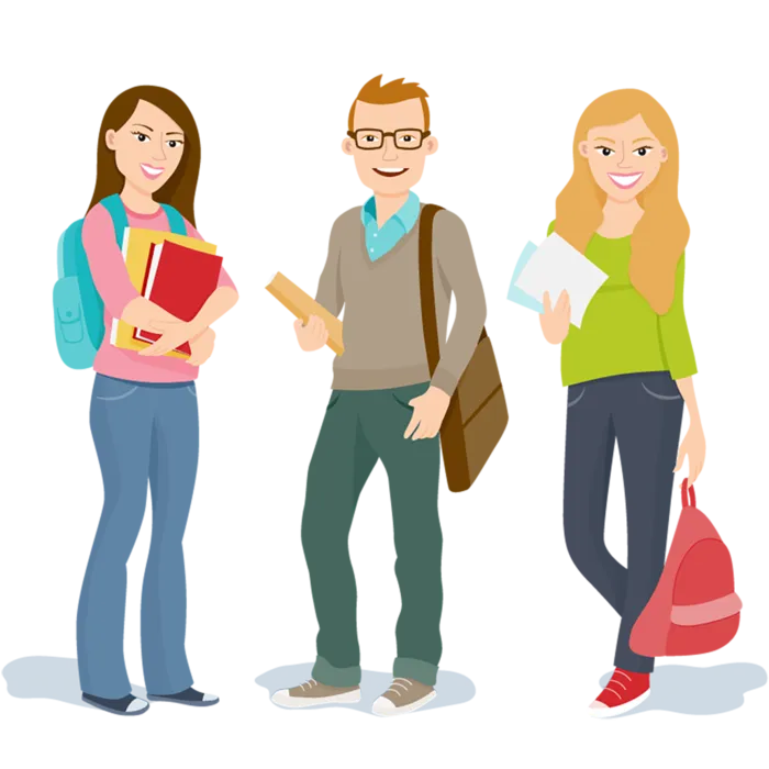 大学生卡通简笔画