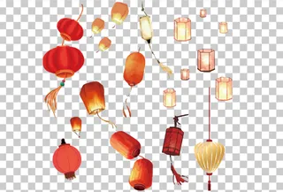 虎年新年灯笼古风