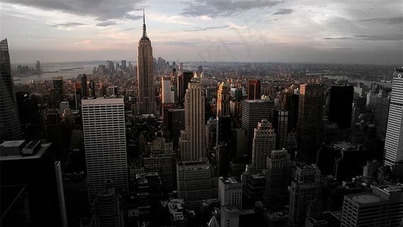 纽约帝国大厦夜景写真