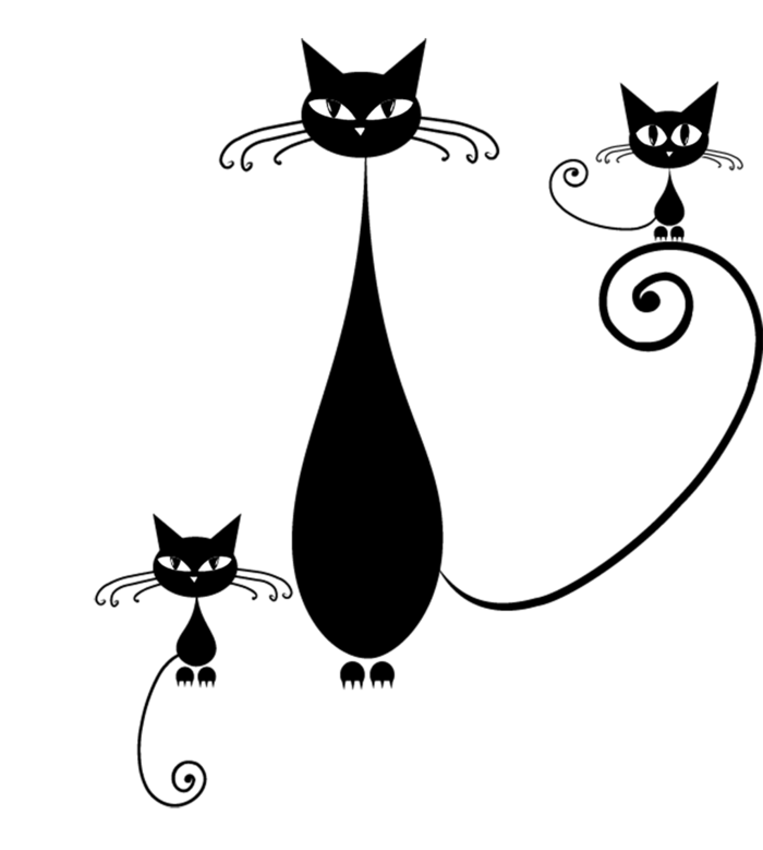猫咪线条图