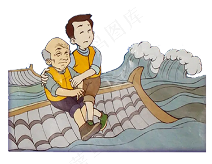 抗洪展板 抗洪救灾 抗洪抢险 洪水无情 抗洪雕塑