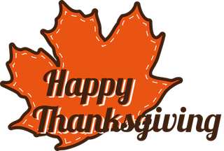 感恩节卡通简笔枫叶