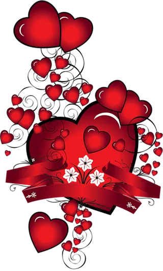 暗红色爱心素材