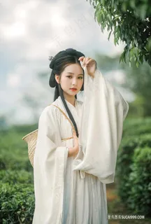 采茶古装少女写真图片