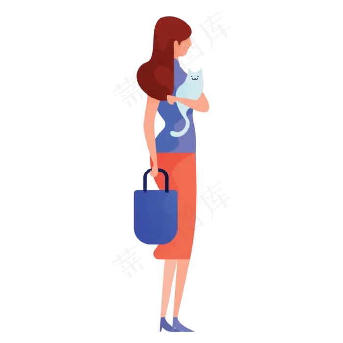 抱宠物人物免抠图