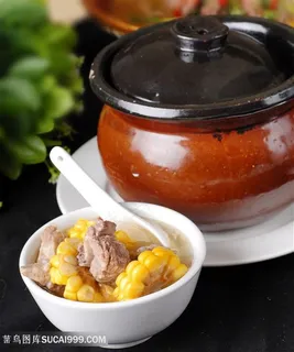 汤粗粮煨排骨