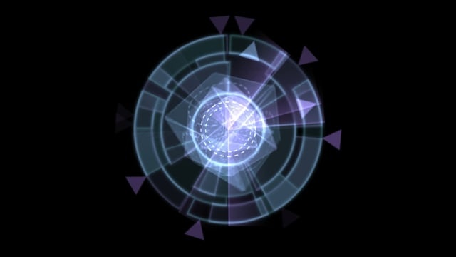 电子产品, 显示, 回转, 抽象的, 生动, 不确定, 虚幻