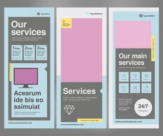 易拉宝设计模板PSD分层素材