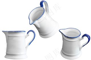 白色陶瓷水罐图片