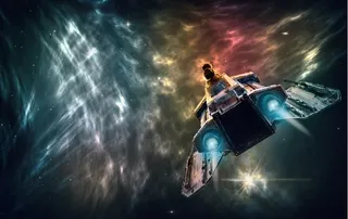 元宇宙世界风景背景墙