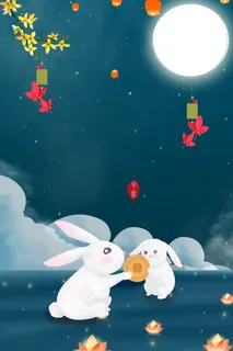 中秋节背景图案 